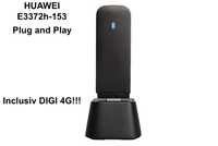 Modem 4G Huawei LTE E3372h-153 Plug and Play Decodat SIM Inclusiv DIGI