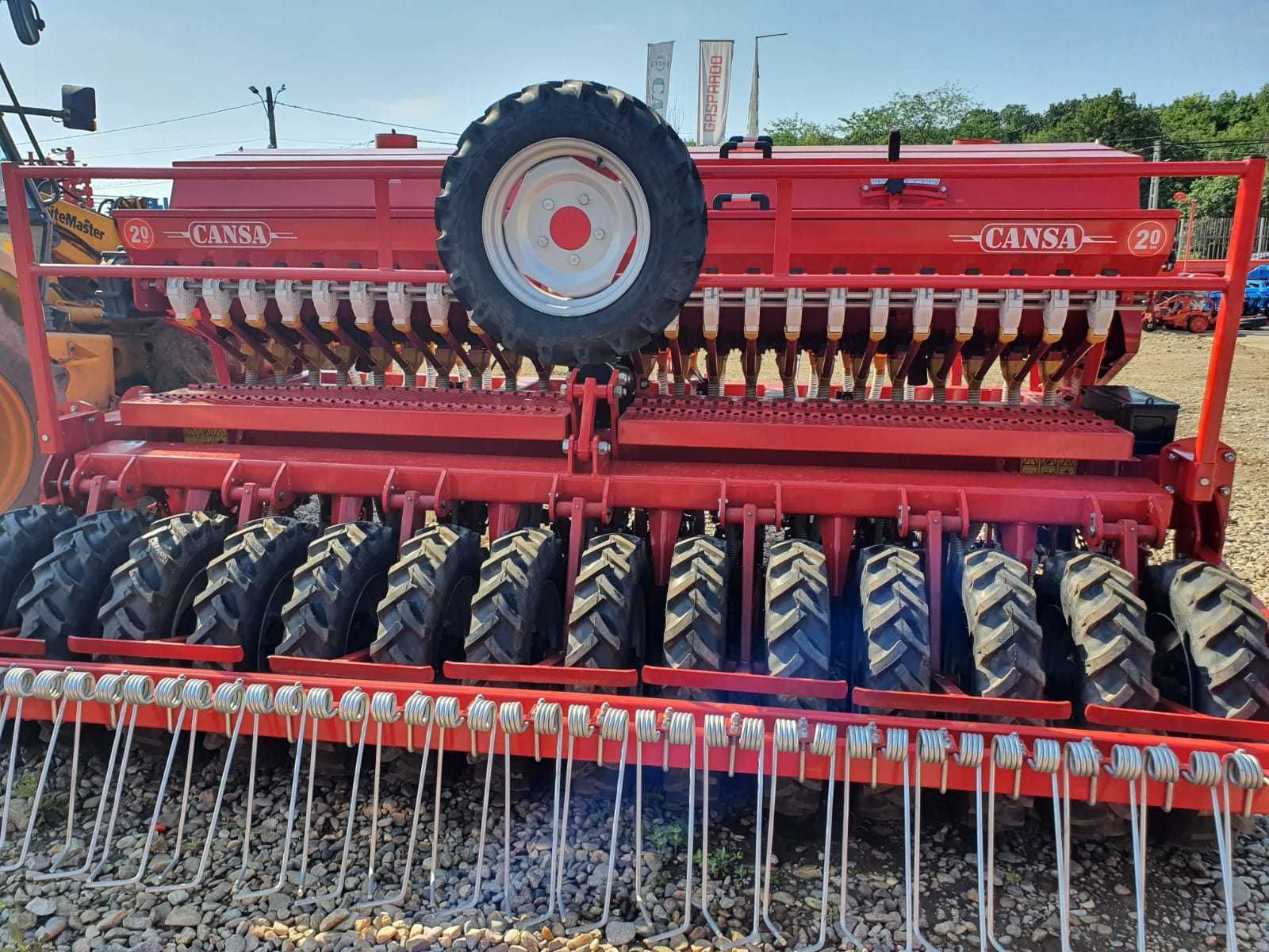 Semanatoare paioase NO TILL Cansa 4m,grau/rapita cu fertilizare