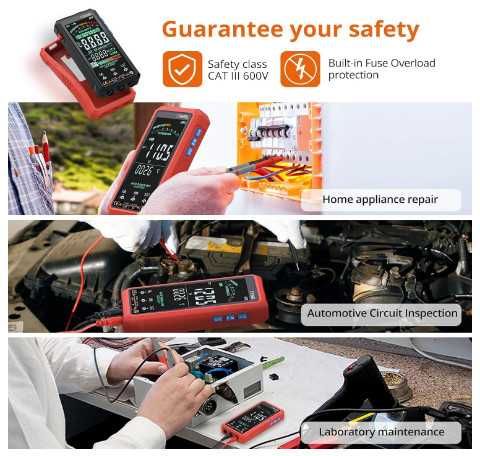 Интелигентен цифров мултицет Proster с автоматично избиране на обхват