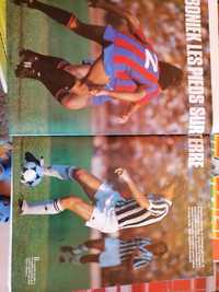 Големи плакати на отбори и футболисти  за колекционери.