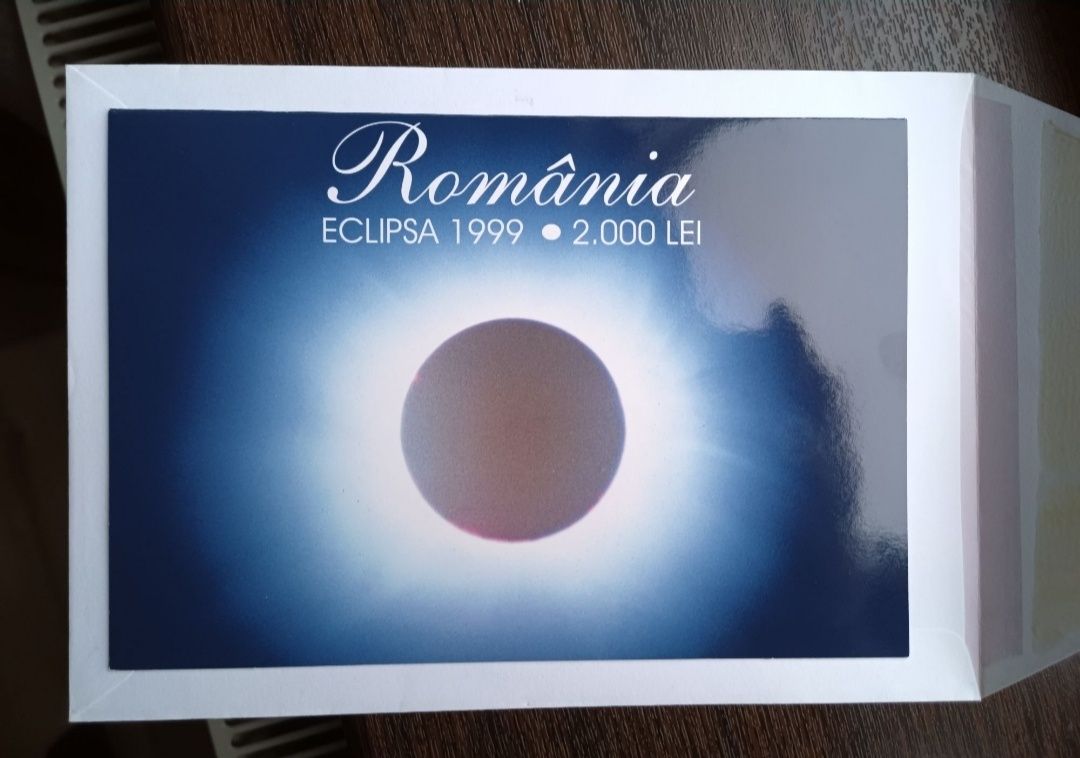 Bancnotă 2000 lei eclipsa solară 1999 seria 001A