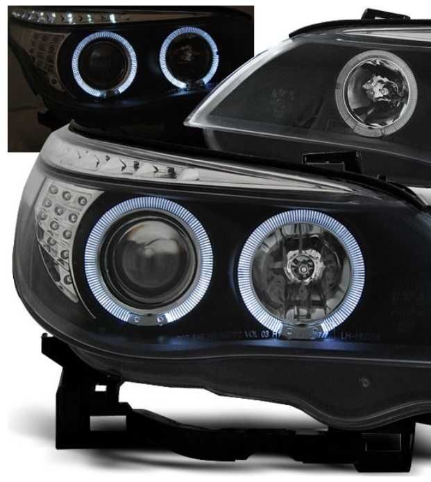 Фарове БМВ Е60 Е61 Лед Нови Тунинг Опушени BMW E60 LED E61 Тунинг