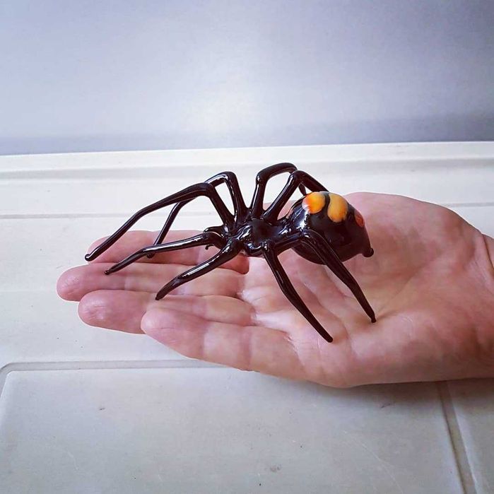 "Паук" коллекционная фигурка сувенир из стекла.