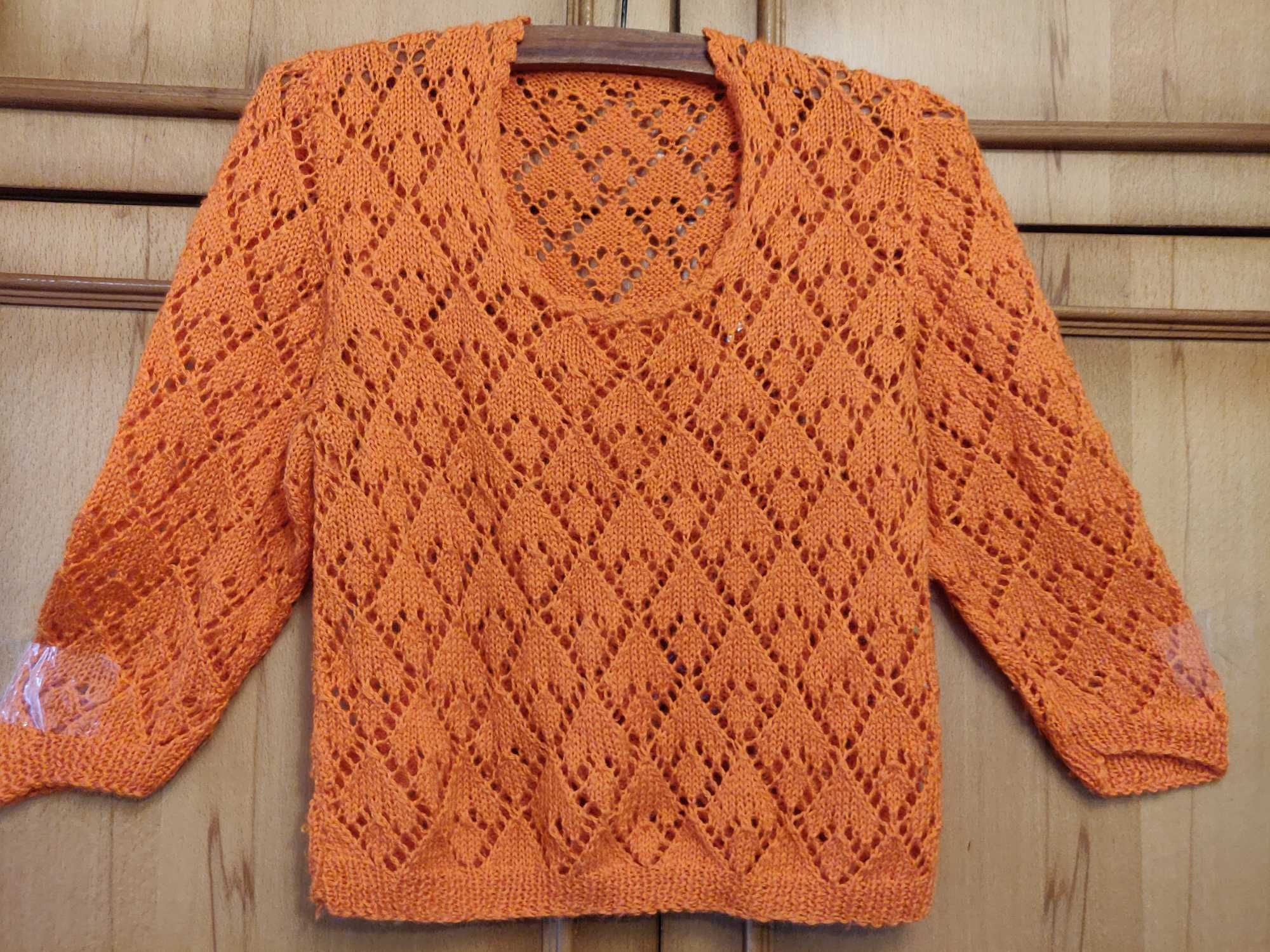 Bluza tricotata portocalie