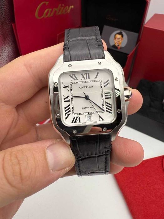 cartier santos 100 piele