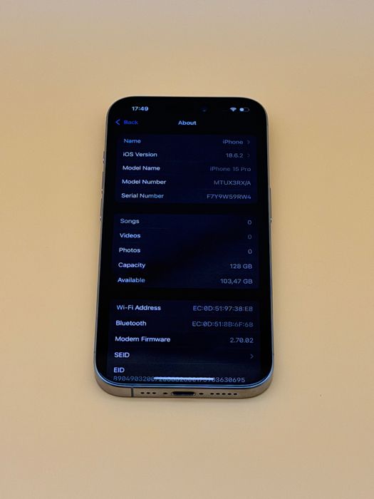 iPhone 15 Pro 128 Gb Natural Titanium