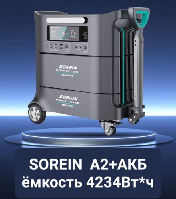 Портативная зарядная станция SOREIN A2+ [2200Вт, 1323Ач]