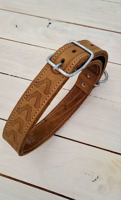 Zgarda din piele câine adult,noua!