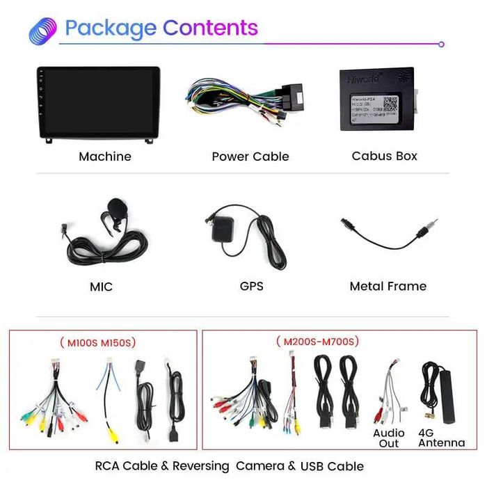 Navigatie Android 14 Peugeot 407 2004 - 2011 1/8 Gb CarPlay + CAMERA