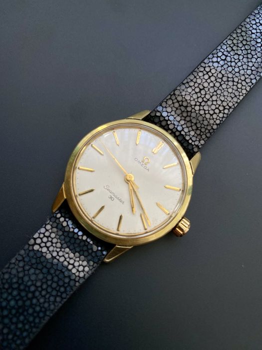 Ceas Omega Seamaster 30 ,Cadran LINEN ,placat aur 40 microni