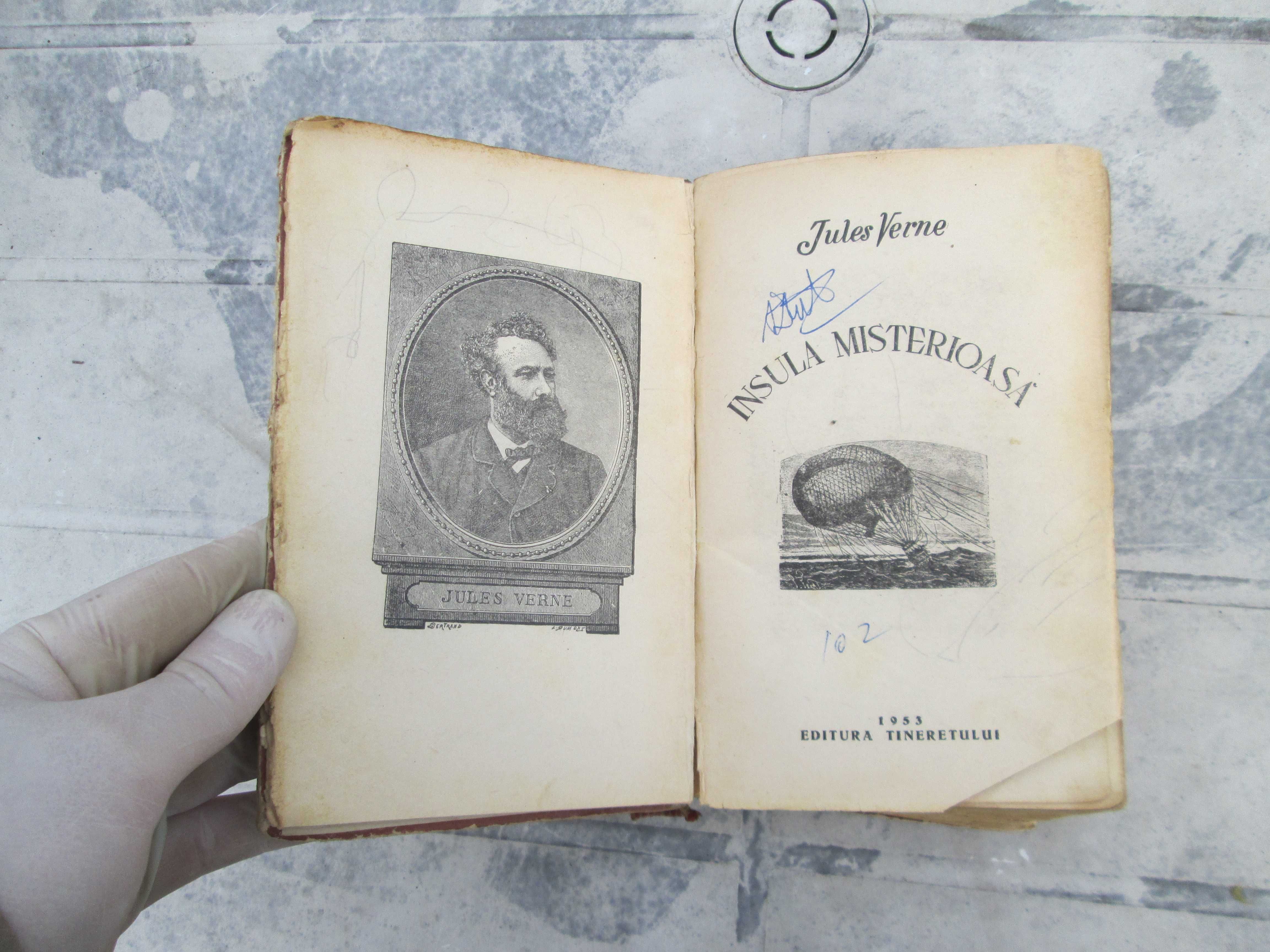 Insula misterioasa- Jules Verne -carte veche