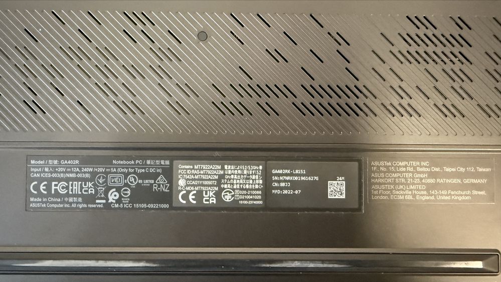 ASUS ROG Zephyrus G14 GA402R