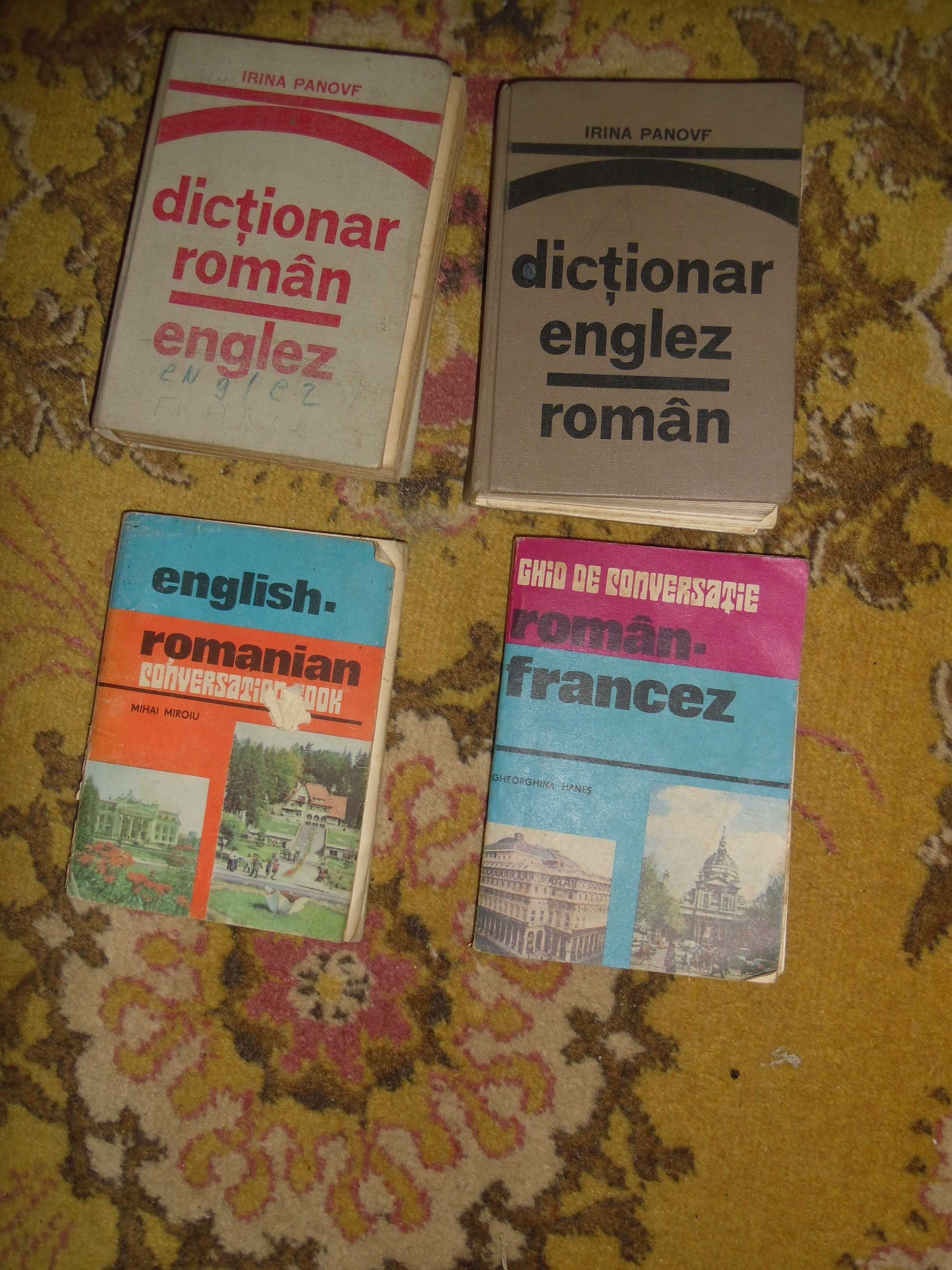 Dictionare roman -englez- francez.