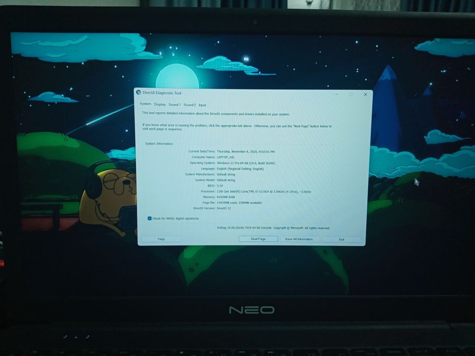 Продам ноутбук NEO