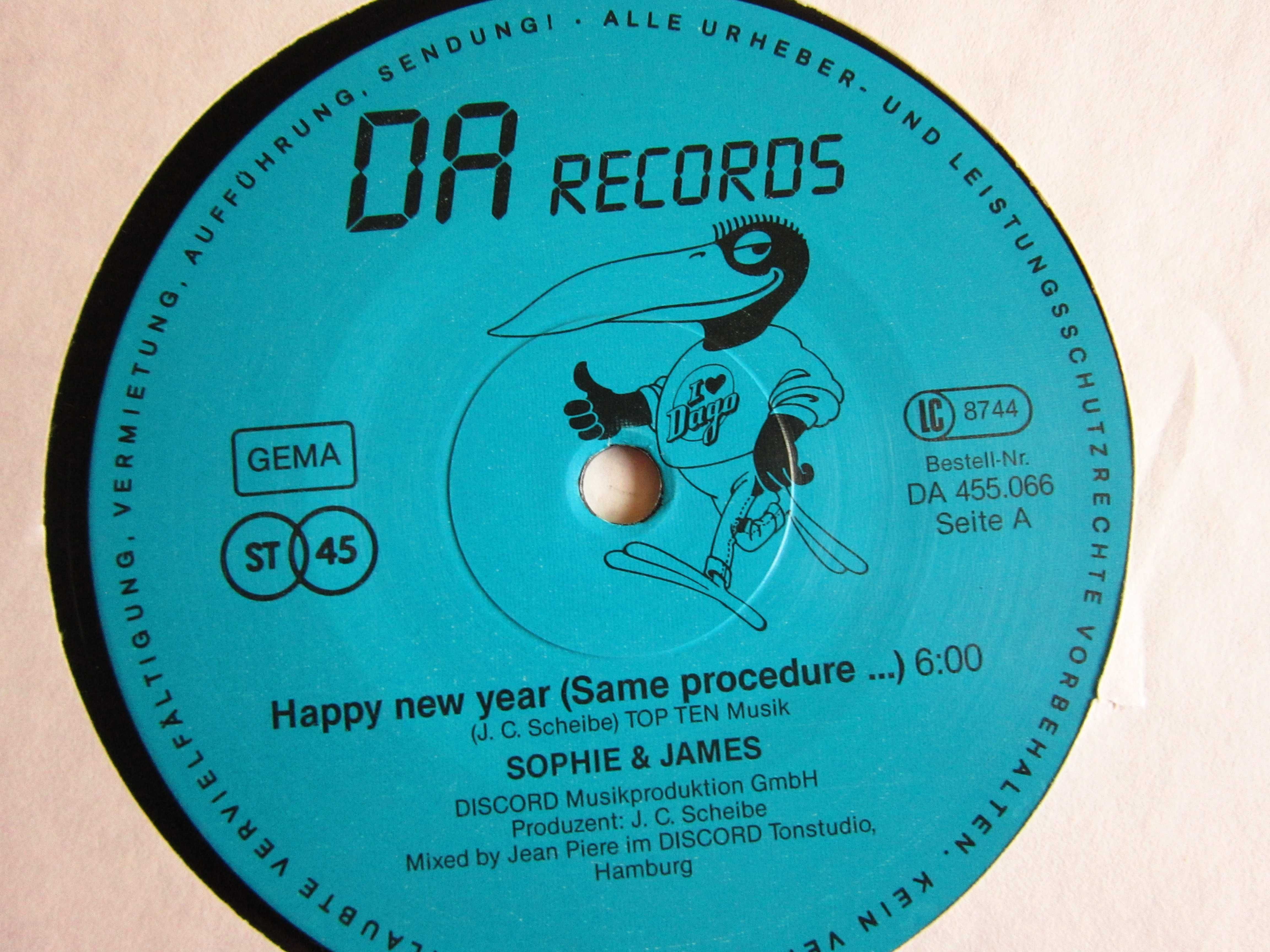 vinil Sophie&James ‎-Happy New Year(Electronic,Synth-pop)