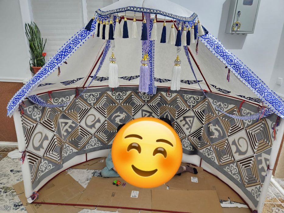 Полу Юрта стенд для садика и школа Жарты  киіз уй