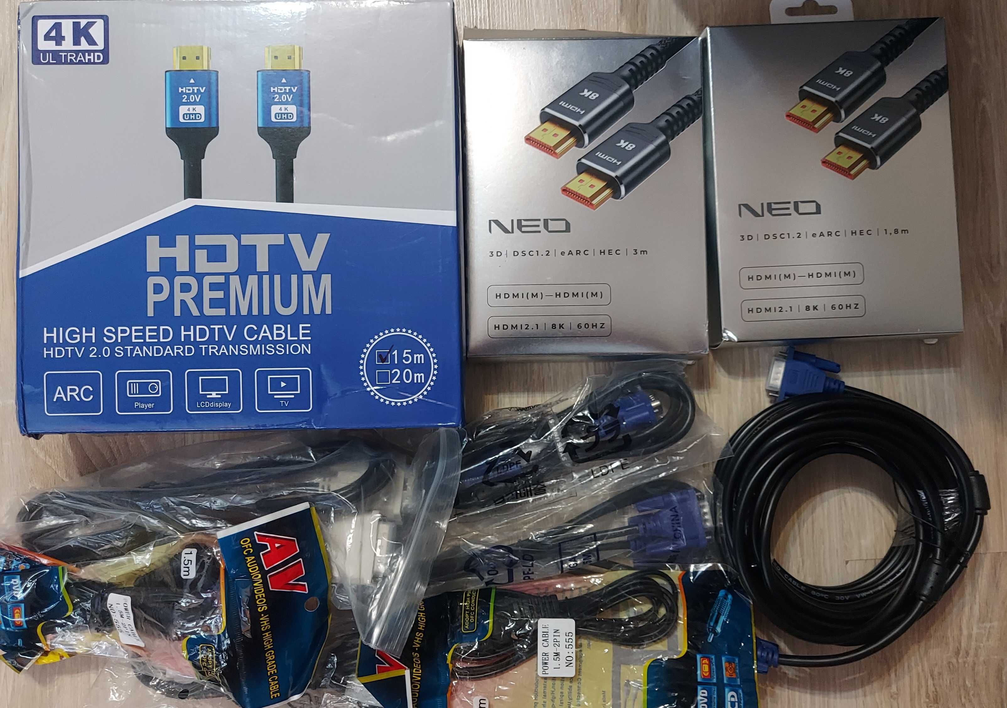 Кабели hdmi-hdmi,DisplayPort-DisplayPort,mini hdmi-hdmi,dvi d