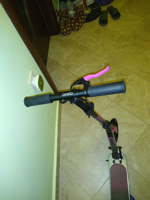 Тротинетка  OXELO MID 9 - XL. Лилав цвят.По-бърза и удобна. ,.