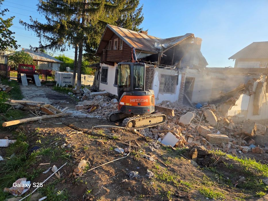 Prestări servicii excavator camioneta basculabila