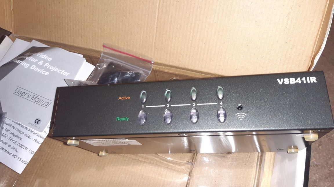 ConnectGear VSB41IR - monitor/audio switch - 4 ports- nou