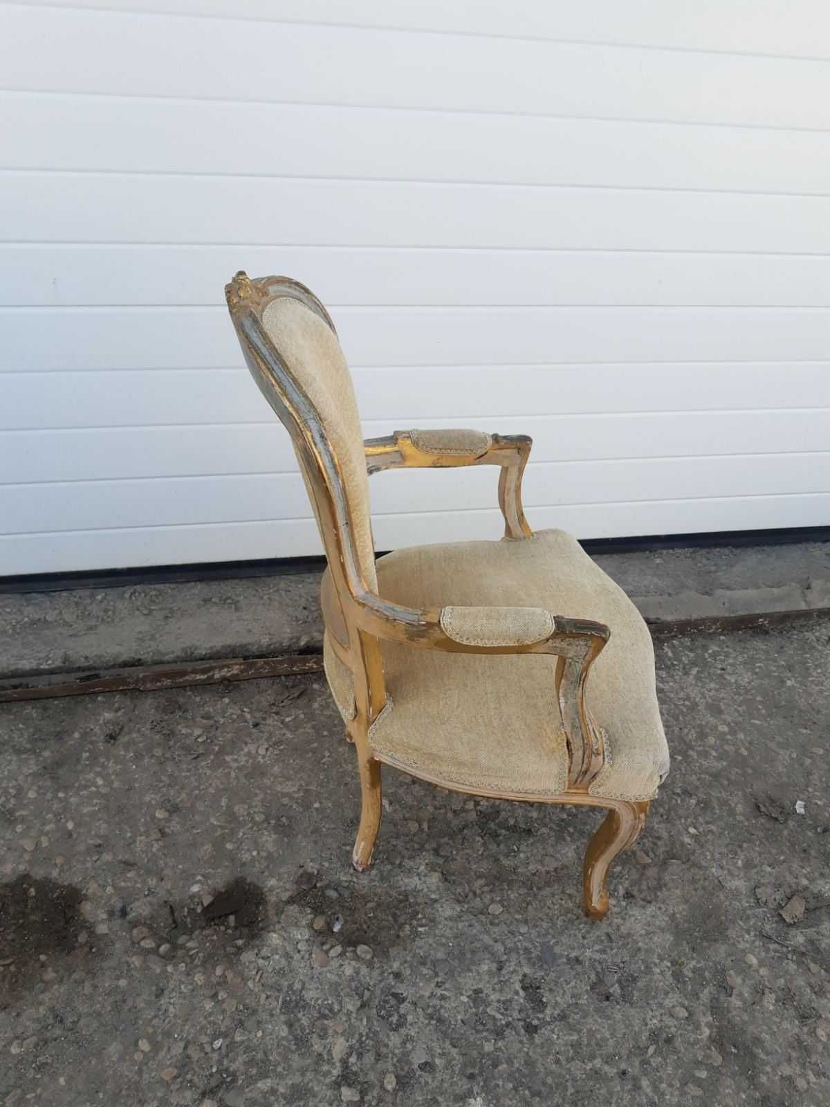Ретро Бароково кресло стол. Винтидж стил. Внос Холандия