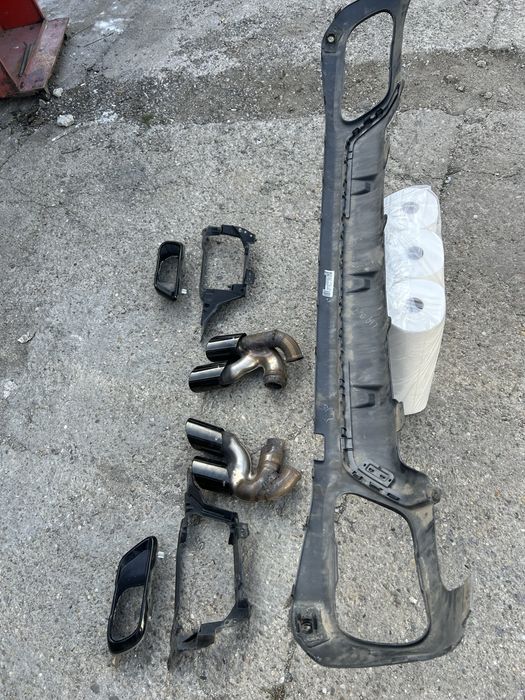 Evacuare BMW X5 G05 G06 difuzor m bara G05 ornament tipsuri evacuare