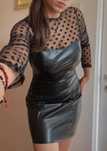 Rochie de piele mulata
