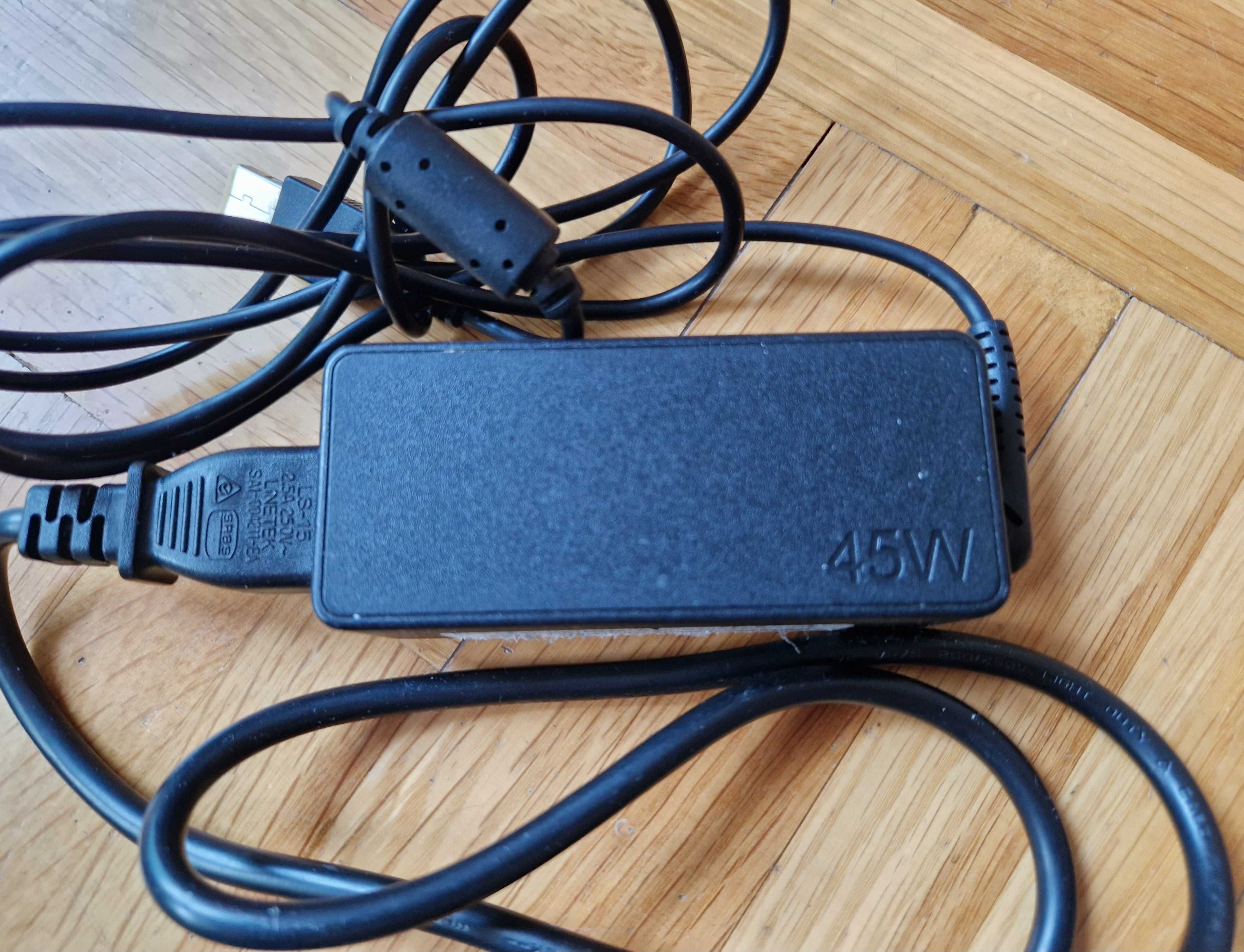 Lenovo 45W зарядно/захранване/адаптер за лаптоп slim правоъгълна букса