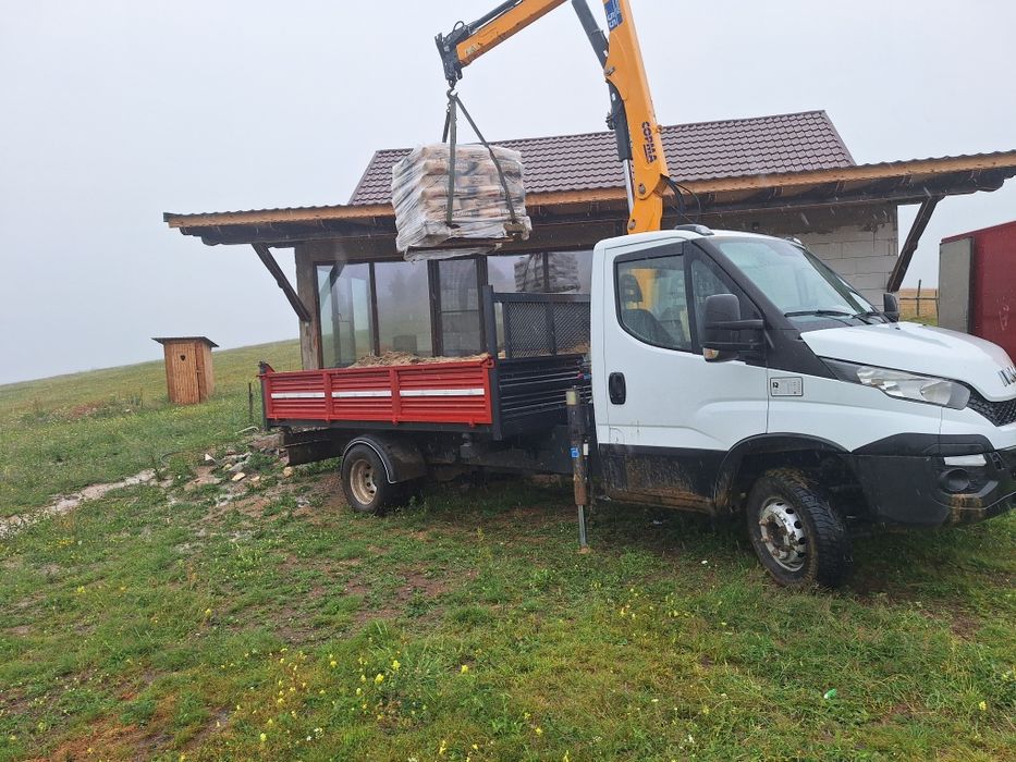 iveco 70c15 basculabil și macara