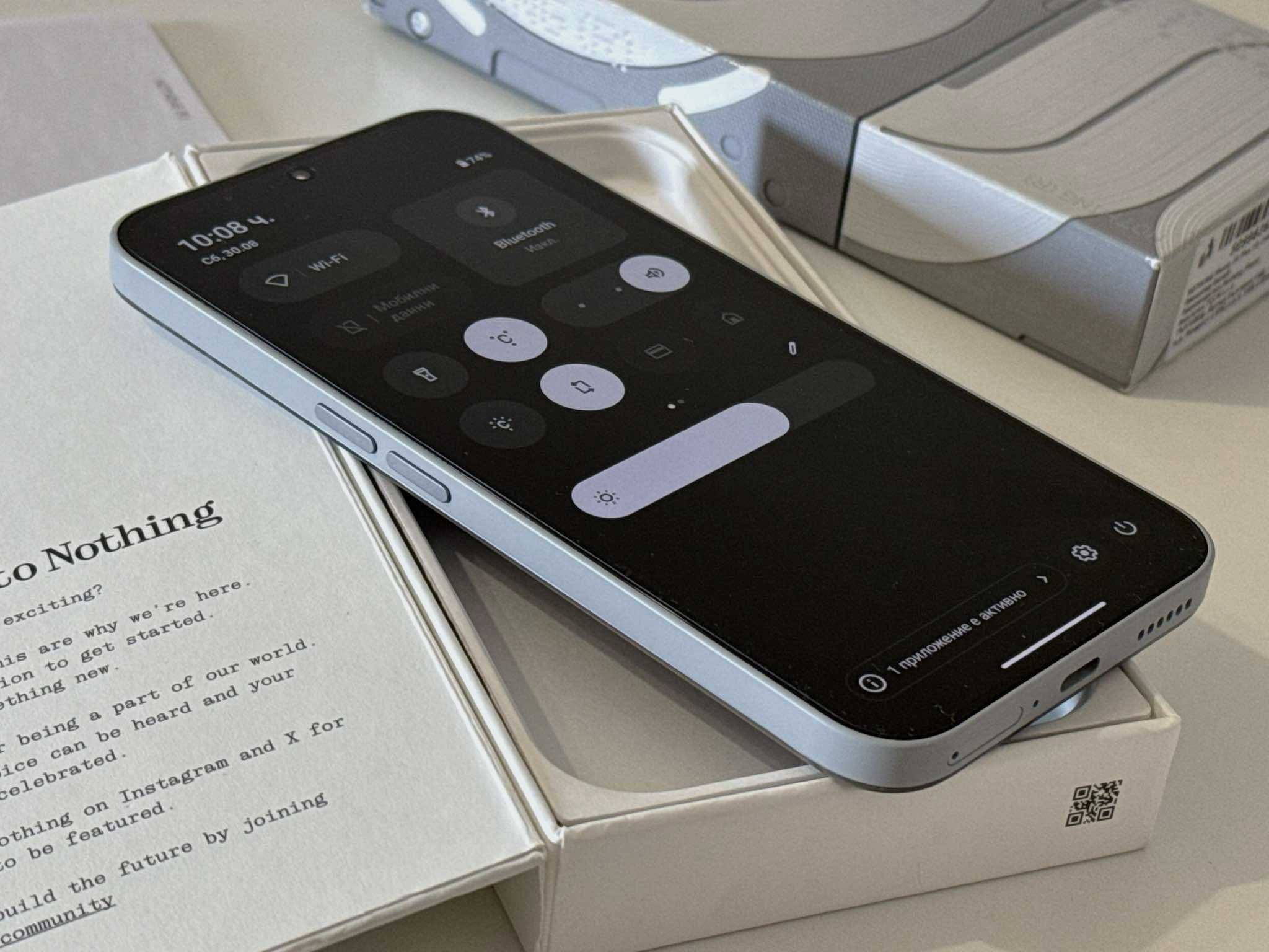 Бартер!Като НОВ! 36м.Гаранция! Nothing Phone 2A Plus 12GB