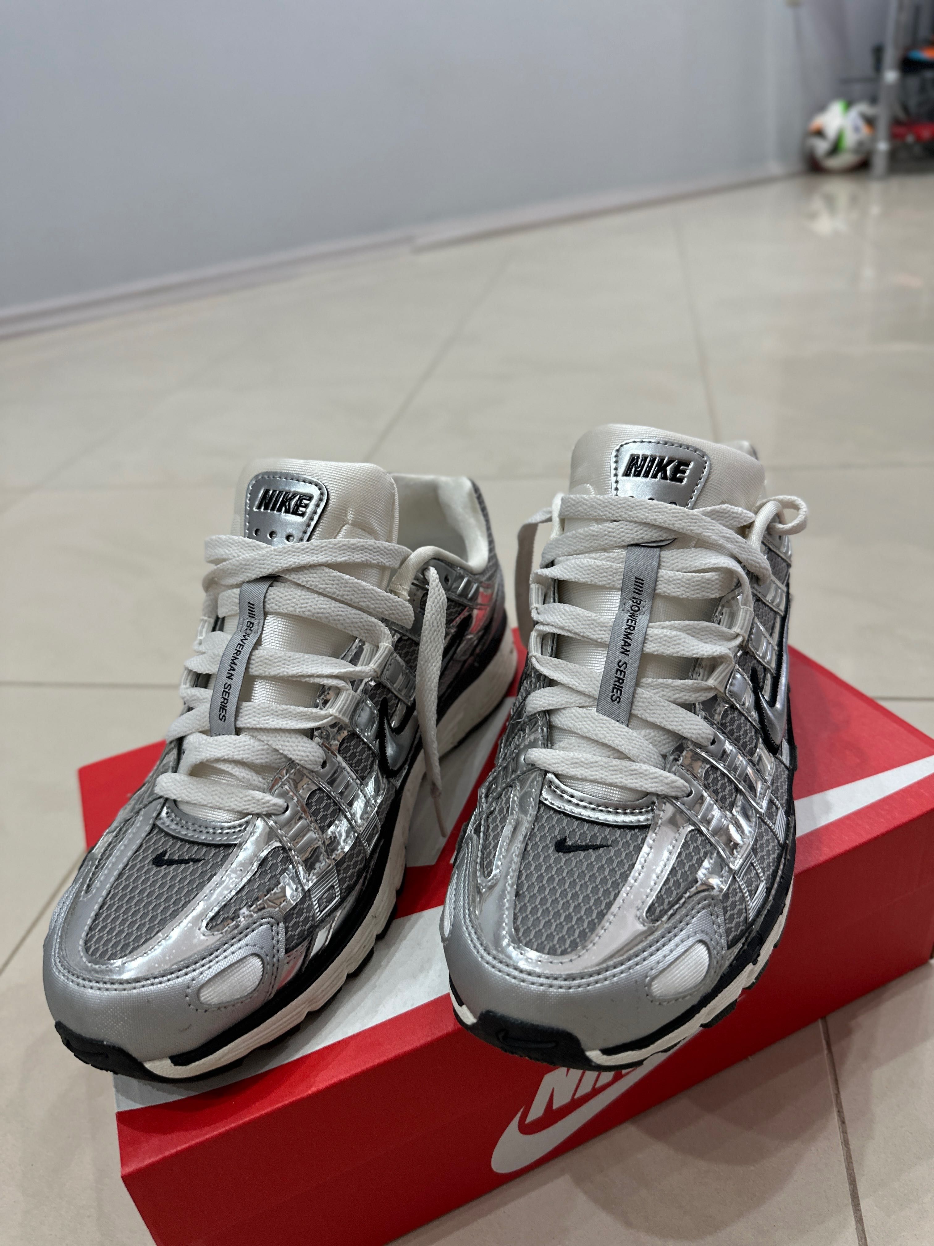 NIKE P-6000 Metallic Silver