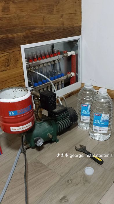 Interventii in instalatii incalzire in pardoseala, sanitare, termice.