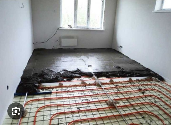 заливаем стяжку дома и коттеджи