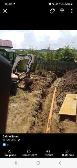 Execut sapaturi ,terasamente ,montaj fose septice...