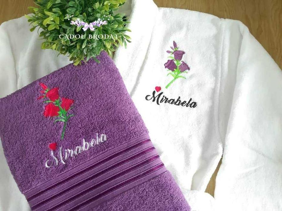 Halate brodate personalizate - cadou aniversari /evenimente