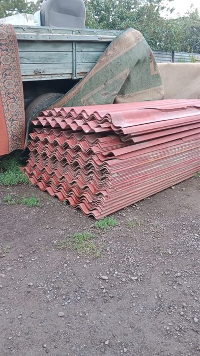 Шифер асбестовый бордовый