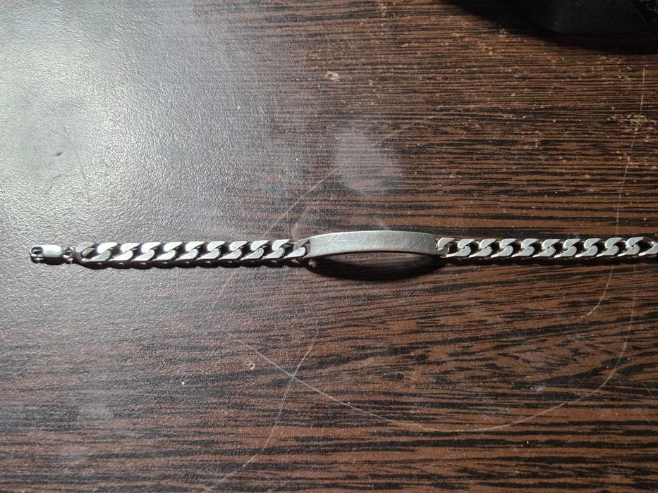 Lot vintage de 7 bratari din argint de barbat