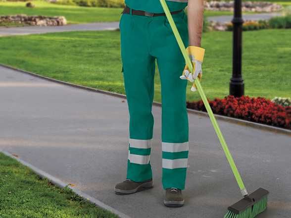 Salopeta cu banda reflectorizante ( bluza si pantalon)