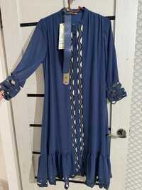Турецкая платья синнего цвета