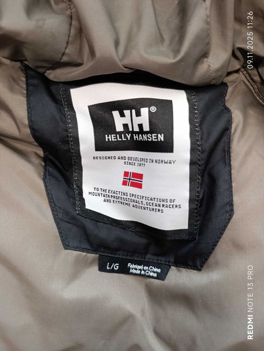 Helly Hansen'' оригинално мъжко зимно пухено яке Л размер
