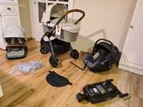 Ĵoie Finiti Signature 3 in 1 crem/gri, cu baza isofix set complet