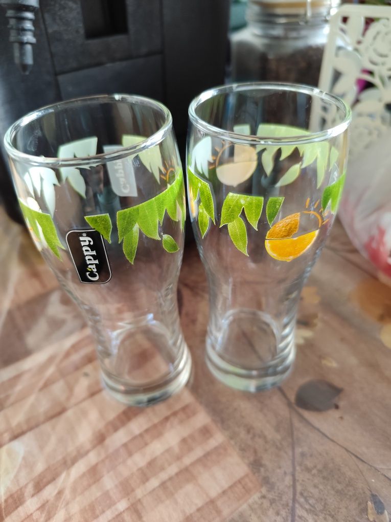 Стъклени чаши за уиски , безалкохолно , ракия и коктейли Cappy