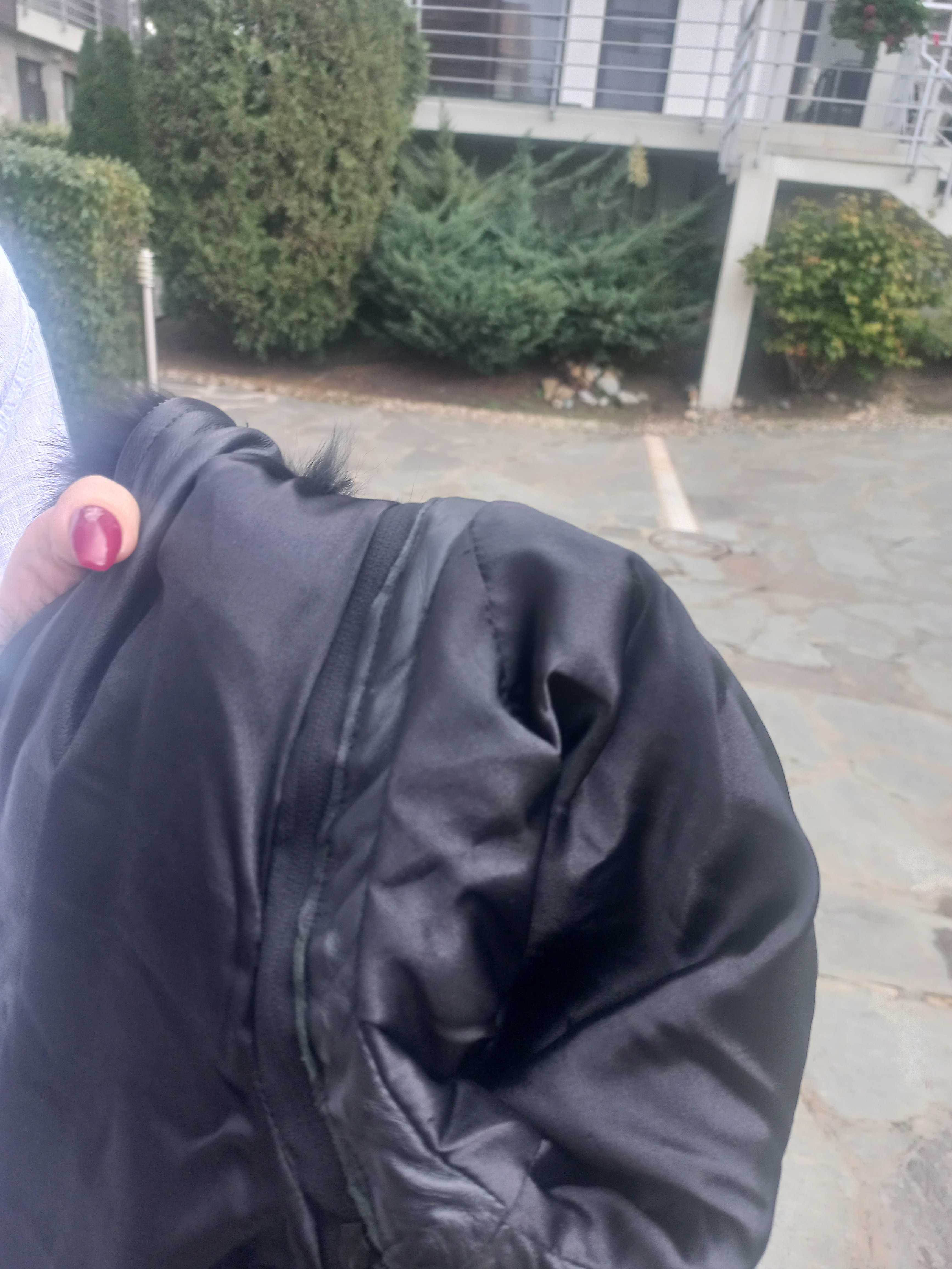 Кожено палто от лисица