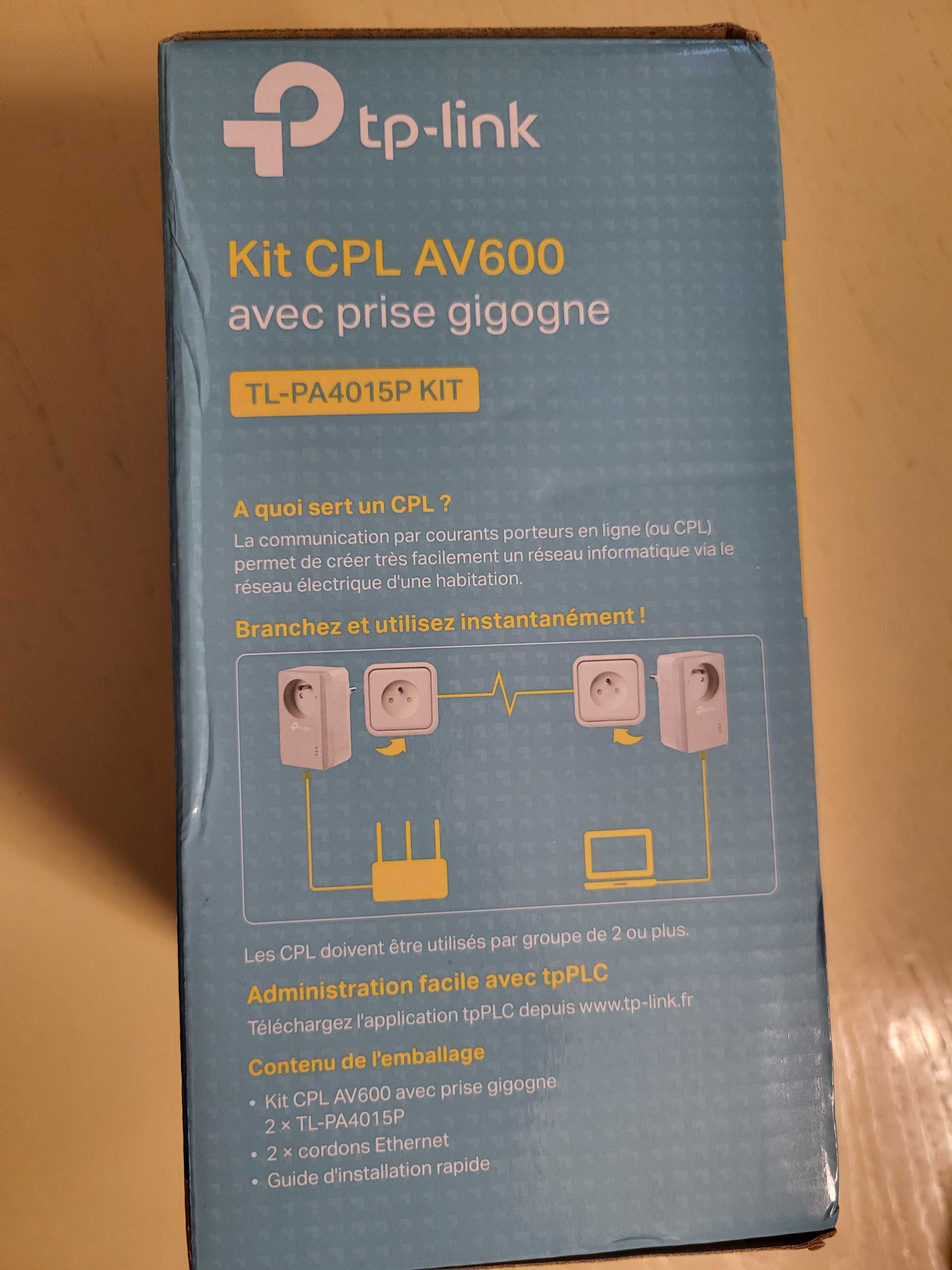 Powerline адаптери TP-Link CPL AV600 600-Mbit/s, нови.Цената е крайна!