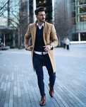 Palton slim XL L M premium SELECTED Home NOU lana moale camel