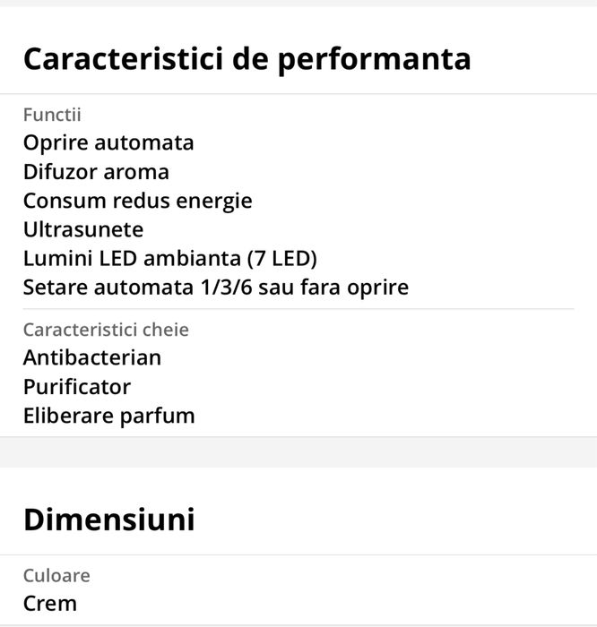 Umidificator KD Home SU-HP01, purificator aer, difuzor, aromaterapie