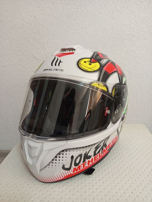 Каска за мотор, дизайн жокера, размер М