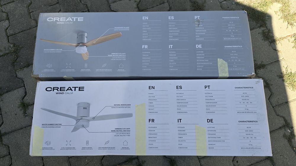 Ventilator tavan cu lumina si telecomanda