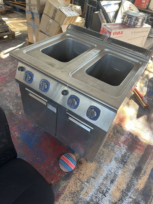 Bain-marie profesional inox, dublu, stare foarte bună