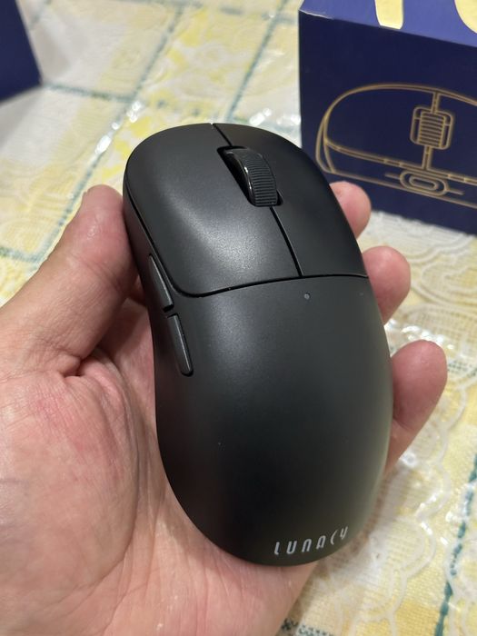 O’yin uchun sichqoncha (Игровая мышка/мышь) Lunacy One Black (LMOB)